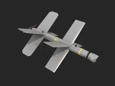 Lancet UAV Drone Lancet3 Loitering Munition Low-poly 3D model