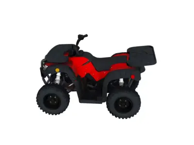 Off Road Work ATV Quad Vehicle 3D Model 3D model