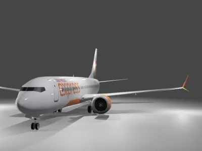 Air India Express new livery Boeing 737 max 8 3d model Low-poly 3D model