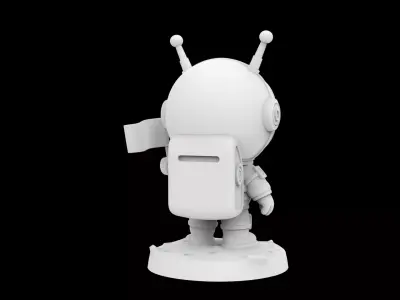 Chunky Space Explorer Cartoon Figurine 3D print model purchase