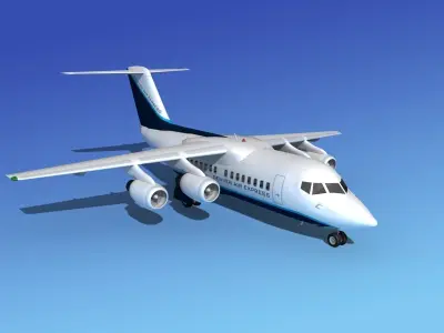 BAe 146-100 Denver Air Express 3D model