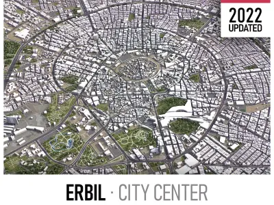 Erbil - 3D City Low-poly 3D model