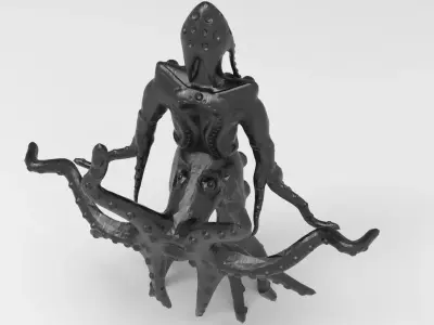 Male Human Octopus Creature 3D model