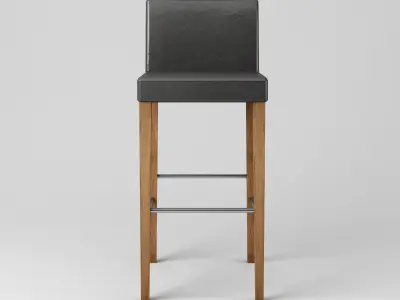Simple Bar Stool Free low-poly 3D model