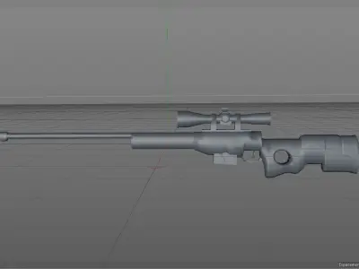 AWP Dragon Lore CSGO Free 3D model