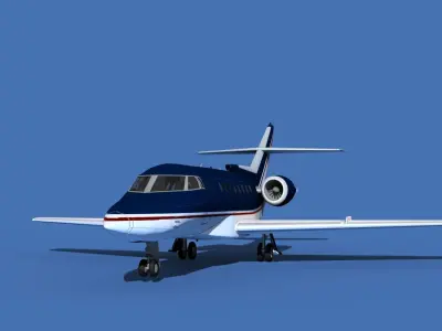Hawker Siddley 1000 V15 3D model