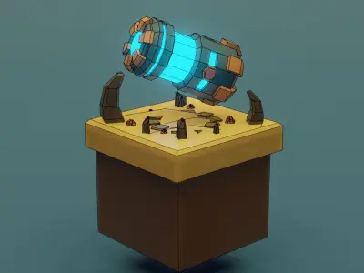 Plasma Cell Low-poly 3D model