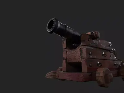 cannon LOW poly asset Low-poly 3D model