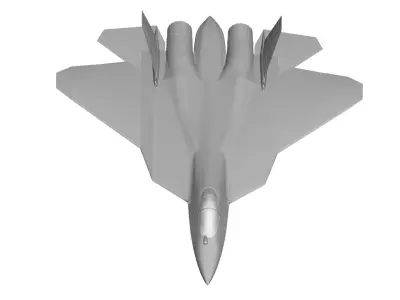 Sukhoi HAL FGFA Stealth Fighter 3D model