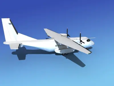 Casa CN-235 Unmarked 3 3D model