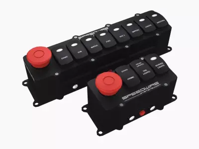 Speedwire switch panels bundle Low-poly 3D model