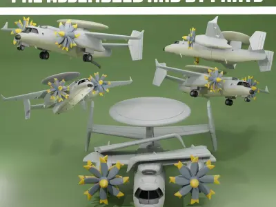 Yakovlav YAK 44E AEW A 3D print model