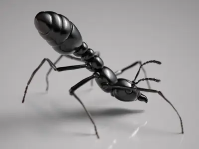 Ant insect Low-poly 3D model