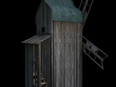 Old wind mill 3D model