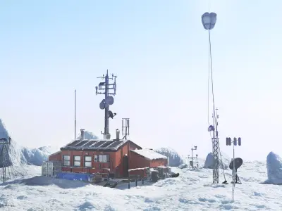 Arctic Meteo Station 3D model