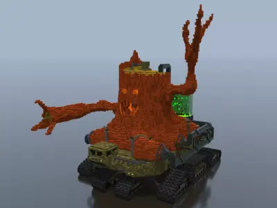 Cyber Stump 3D model