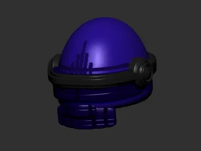 helmet high poly sculpt 3d printable ver 7 3D model 3D model 218