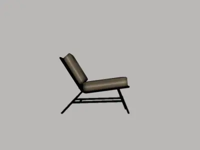 Outdoor Chair Set 3D model