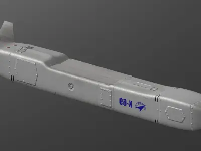 X-69 Cruise Missile Low-poly 3D model