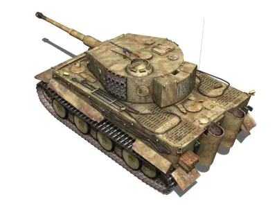 Panzer VI - Tiger - 131 - Mid Production 3D model