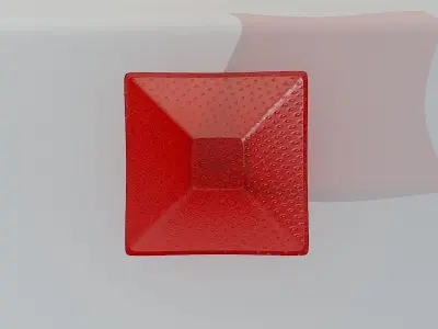 Glass Strawberry Bowl Free 3D model