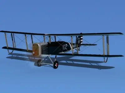 Airco DH-4 V04 US Navy 3D model