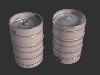 Beer Keg 3d Model -- High Poly 3D model Free 3D model