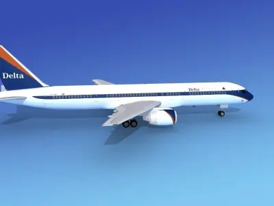 Boeing 757-200 Delta 3 3D model