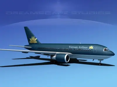 Boeing 767-200ER Vietnam 3D model
