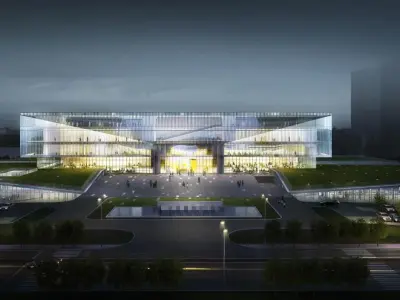 SU model of the Civic Center commercial office building 3D model