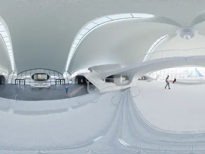 3D TWA Flight Center in 90s 3D model