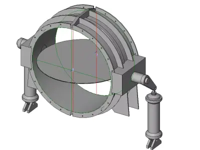 Butterfly Valve 3D model