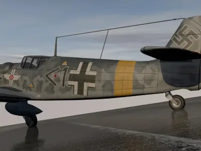 Messerschmitt Bf-109 G-5 Gustav 3D model