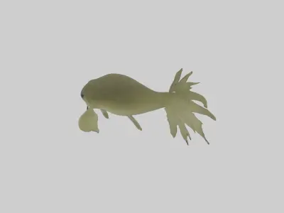 Tadpole Model Low-poly 3D model