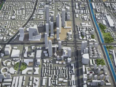 Beijing Low-poly 3D model