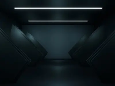 Sci Fi Hallway 3D model buy