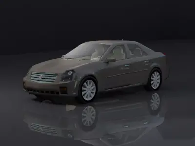CADILLAC CTS 3D CAR MODEL 2007 Low-poly 3D model