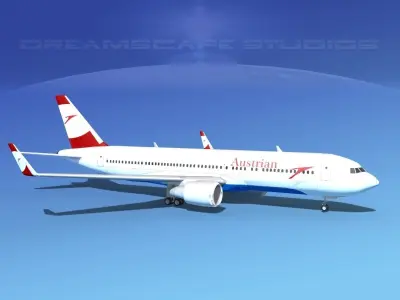 Boeing 767-300 Austrian 3D model