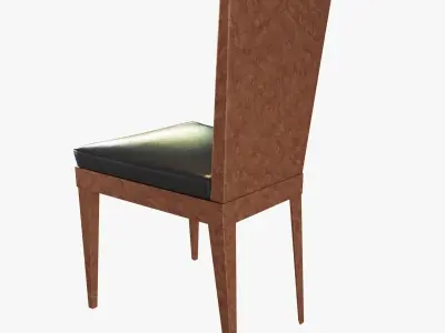 art deco dining chair 3D model
