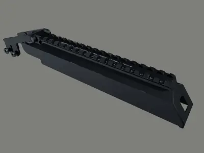 AK B-33  Zenit Dust Cover Low-poly 3D model