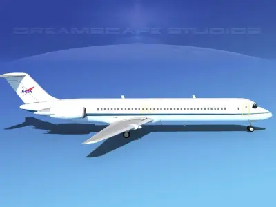 Douglas C-9-50 Nightingale NASA 3D model