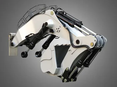 Hydraulic Excavator Arm and Bucket - Liebherr - R9250 3D model