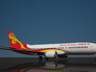 Hainan Airlines 737 max 8 3D model