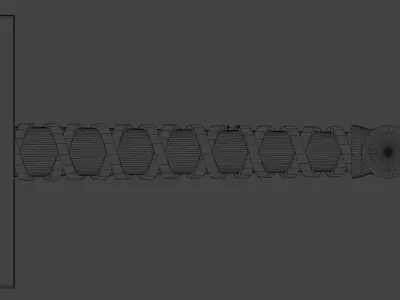 Steel Long Sword Low-poly 3D model