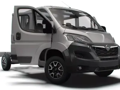 Opel Movano Chassis HQInterior CrCab 3800WB 2023 3D model