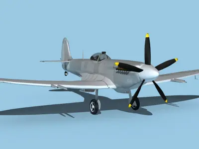 Supermarine Spitfire Mk 14e V00 3D model