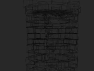 Medieval Watchtower Low-poly 3D model