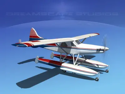 DeHavilland DHC-2 Turbo Beaver V10 3D model