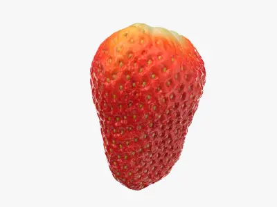 Strawberry Without Stem 02 3D model