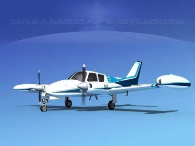 Cessna 310 V05 3D model